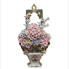 Vintage Porcelain Delicate Flowers Bouquet Multicolored picture