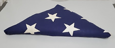 WW2 Era 48 Star American Flag 5' x 9.5' (Vintage 1912-1959) Stitched Casket Size picture