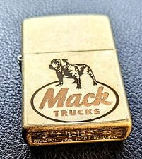 All Brass Mack Truck Zippo English Bulldog Nice Euc picture