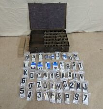Lot 100's of UNITYPE Hanging Steel black white Church Bulletin Board Letters picture