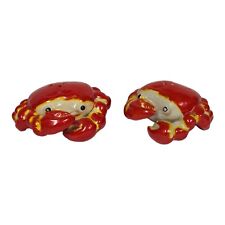 Vtg 1950s Norcrest Red Crabs Salt & Peppers Shakers MCM Kitchen Nautical Decor picture