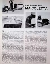 1963 Maico Maicoletta Scooter - 1-Page Vintage Motorcycle Test Article picture