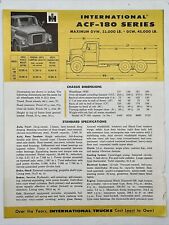 1957 INTERNATIONAL HARVESTER ACF-180 SERIES Dealer Sales Brochure Specifications picture
