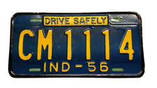 1956 indiana license plate picture
