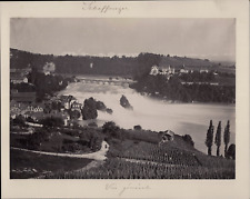 Switzerland, Schauffausen, Rheinfall, Panorama vintage print period print picture
