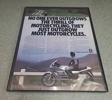 BMW Motorcycle K100RS Print Ad 1985 Framed 8.5x11  picture