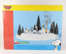 Dept 56 Peanuts On Ice Animated Skating Rink 2003 VERY RARE, FACTORY SEALED, NEW picture
