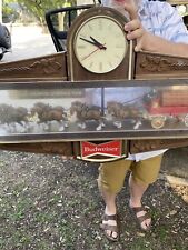 World Champion Clydesdale Team Budwesier Lighted Clock/Decoration picture
