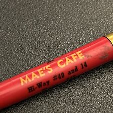VTG c1950s Ballpoint Pen Mae's Cafe Ellsworth Kansas picture