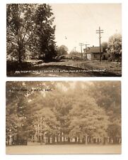 RPPC postcard DAYTON OREGON Road of 1000 Wonders PUBLIC PARK utility poles 1910s picture