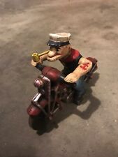 Popeye Motorcycle Toy Patina Harley Fatboy Collector Triumph Indian Bike GIFT picture