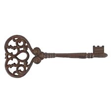 Huge Jailer's Skeleton Key Cast Iron Victorian Antique Style Decorative 13