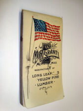Circa 1900 Mr Grant Lumber Celluloid Notebook, Meridian, Mississippi picture
