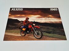 Original 1985 Honda XL125S Motorcycle Dealer Sales Brochure picture