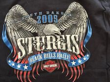 Harley-Davidson 2005 Sturgis L T-Shirt BUFFALO CHIP Black Hills Rally SD picture