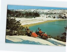 Postcard Snowmobiling in Acadia National Park Bar Harbor Maine USA picture