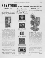 Vintage 1949 KEYSTONE A-7 Camera Print Ad picture