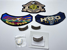 7pc Harley Davidson Owners Group Patches and Pins picture