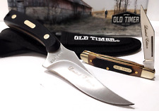 Schrade Old Timer 152OT Sharpfinger and Pal Pocket Knife Gift Tin Set Delrin picture