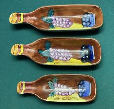 Tuscan Style Ceramic Spoon Rests (Set of 3) Sizes 3x8, 4x10 & 4x12. Brand New picture