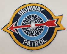 Vintage Obsolete Motorcycle Highway Patrol Shoulder Patch picture
