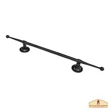 Door Pull Handle Medieval Hand Forged Iron Hardware Barn Accessory Black Finish picture