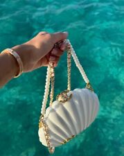 Chanel Clam Shell 2way Chain Cosmetic Hand Bag Crossbody Clutch VIP picture