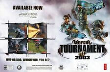 Unreal Tournament 2003 PC Original 2003 Ad Authentic Windows Video Game Promo picture