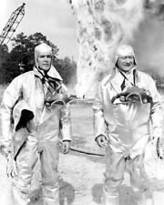 Hellfighters 1968 Jim Hutton & John Wayne in silver bunker suits 11x14 photo picture