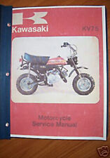 KV75 KAWASAKI KV 75 MT1 ENDURO MINI MT 1 BIKE SHOP MANUAL BOOK PHOTOCOPY picture