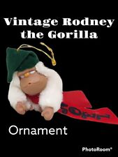 NOS Vintage 1979 RODNEY the GORILLA Christmas Ornament APPLAUSE ABB Design Noel picture