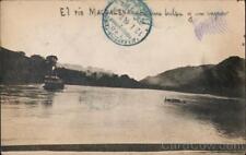 Colombia 1913 El rio Magdalena Velox Postcard Vintage Post Card picture