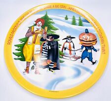 Vintage 70s Ronald Mcdonalds 1970s Hamburglar Snowman Plastic Plate VTG Big Mac picture