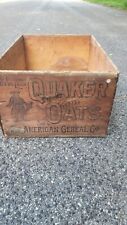 vintage wood crate (quaker oats) picture