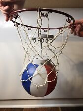 NICE Vintage Harlem Globetrotters Basketball Hoop Hanging Globe Lamp Rim & Net picture