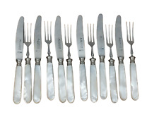 Mother of Pearl Hors d’Oeuvres Cutlery Set Otto Hammesfahr Ohligs Solingen 12 Pc picture