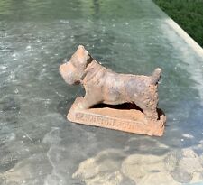 Cast Iron Scottish Terrier Scottie Dog Advertising Paperweight Hamilton Foundry picture