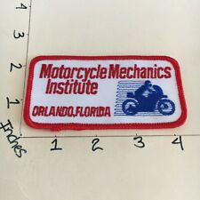 VINTAGE Motorcycle Mechanics Institute Fla. Employee SHIRT PATCH Mechanic style picture