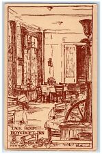 c1920 Tack Room Roycroft Inn Interior East Aurora New York NY Vintage Postcard picture