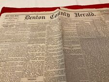 1231 BENTON COUNTY VINTON IOWA NEWS COMPLETE 1878 ELECTORAL BILL SENATE PASSES picture