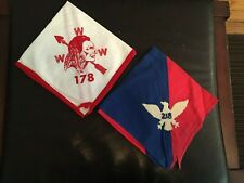 VINTAGE ORDER OF THE ARROW WWW 178 INDIAN & BIRD 218 BOY SCOUTS NECKERCHIEF LOT  picture