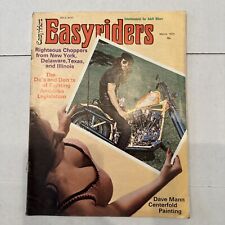 Easyriders Magazine March 1973 David Mann Centerfold Painting picture