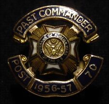 VTG VFW 10K GOLD POST 70 PAST COMMANDER SB PIN - Veterans of Foreign Wars - 2.8G picture