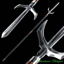Japanese Spear Yari Chidori Jumonji Polearm Sword Crucible Melting Steel #3692 picture