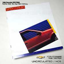 UNCIRCULATED 1986 Chevrolet SPECTRUM 16 pg Color Brochure 11