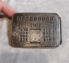 VTG, Tombstone Pizza, Belt Buckle, By Wyoming Studio Art Works, Very Rare picture