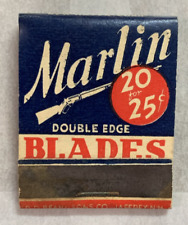 Matchbook Marlin Single Double Edge Blades #0195 picture