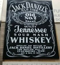 VINTAGE Jack Daniels Whiskey Advertising Bar metal SIGN  picture