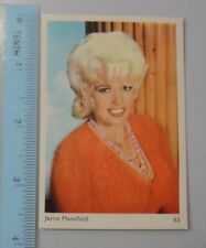 Vintage Asian Trading Collector Cards - JAYNE MANSFIELD #63 picture