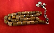 Antique Genuine Gold Brown German Genuine Faturan Islamic Prayer Beads 86 g picture